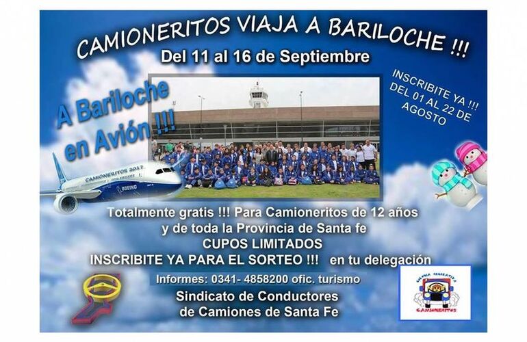 Imagen de Camioneritos viaja a Bariloche!!!