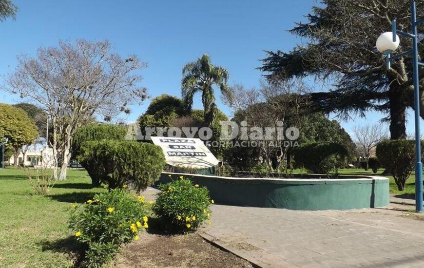Imagen de Trabajos en la Plaza San Martín