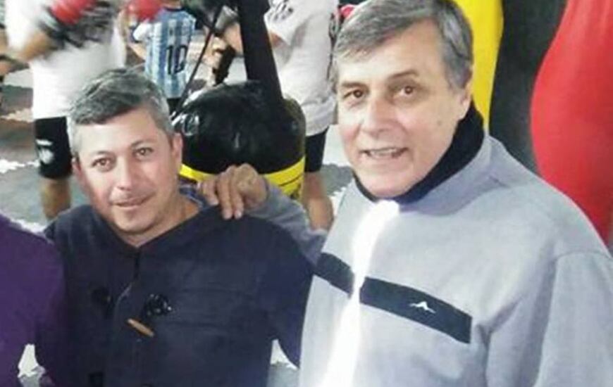 Dante Lizardo junto a Jorge Alberto Cuello.