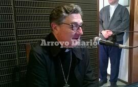 Monseñor Martín estuvo en Arroyo Seco hace algunas semanas atrás. Foto: Gentileza Stella Maris Montecchiari. Archivo AD