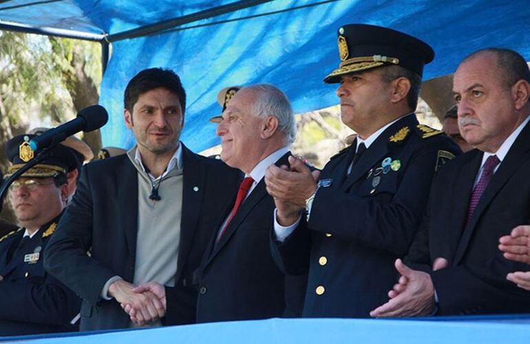 Al frente.El gobernador Miguel Lifschitz encabez&oacute; el acto en la sede de la Unidad Regional II.