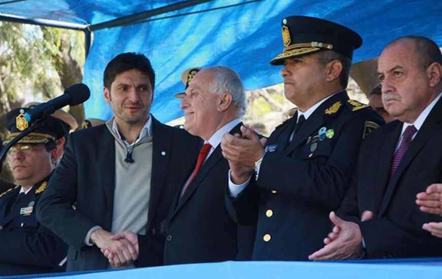 Al frente.El gobernador Miguel Lifschitz encabez&oacute; el acto en la sede de la Unidad Regional II.