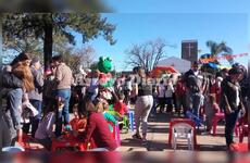 Al aire libre. El espacio elegido para el festejo fue la Plaza Pública.