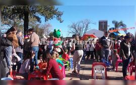 Al aire libre. El espacio elegido para el festejo fue la Plaza Pública.