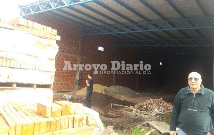 En marcha. El Centro de Jubilados construye su propio Salón de Fiestas