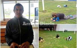 Sobre las im&aacute;genes. Profesor Diego Valenzuela - Plena actividad en el Club Central Argentino.