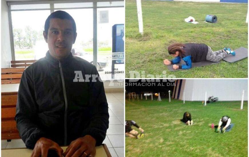 Sobre las im&aacute;genes. Profesor Diego Valenzuela - Plena actividad en el Club Central Argentino.