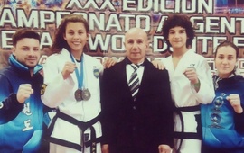 Ferm&iacute;n Rodriguez con sus alumnos, Eli&aacute;n Madera, Anal&iacute;a Brancatti. Lucila Colleta a Corea y Lautaro Brancatti clasificado al Mundial de Belorrusia 2018