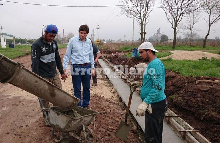 En poco tiempo. Stangoni confirmó que la obra estará culminada para finales del mes próximo.