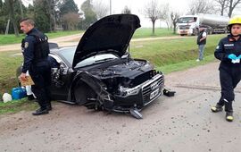 Imagen de El hermano de Messi particip&oacute; de un accidente en Pueblo Esther