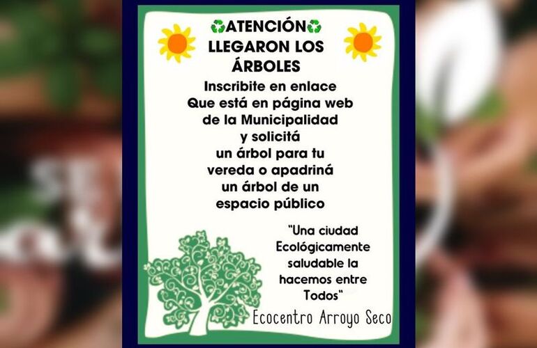 Imagen de Inscribite para apadrinar un árbol