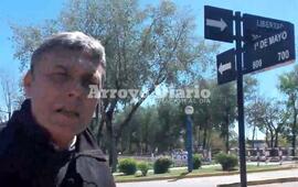 En el lugar. Jorge Alberto Cuello a cargo del informe.