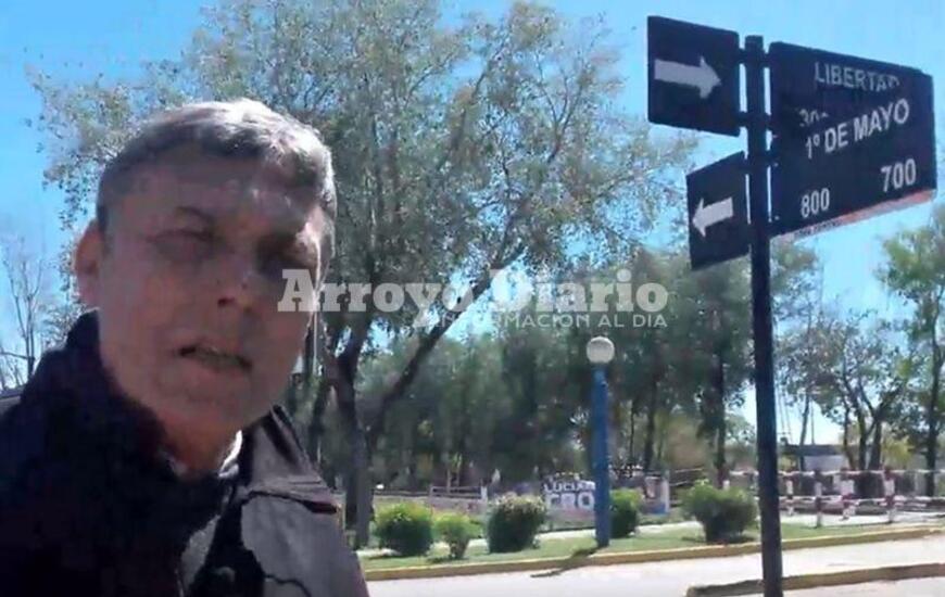 En el lugar. Jorge Alberto Cuello a cargo del informe.