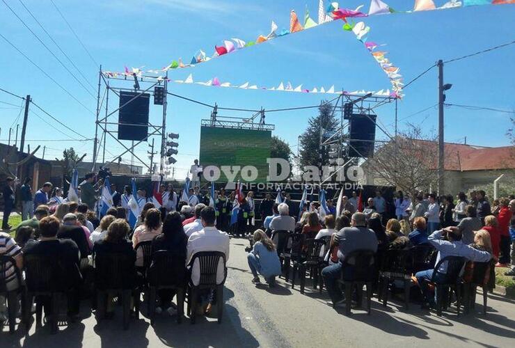 Imagen de El acceso a Fighiera quedó oficialmente inaugurado