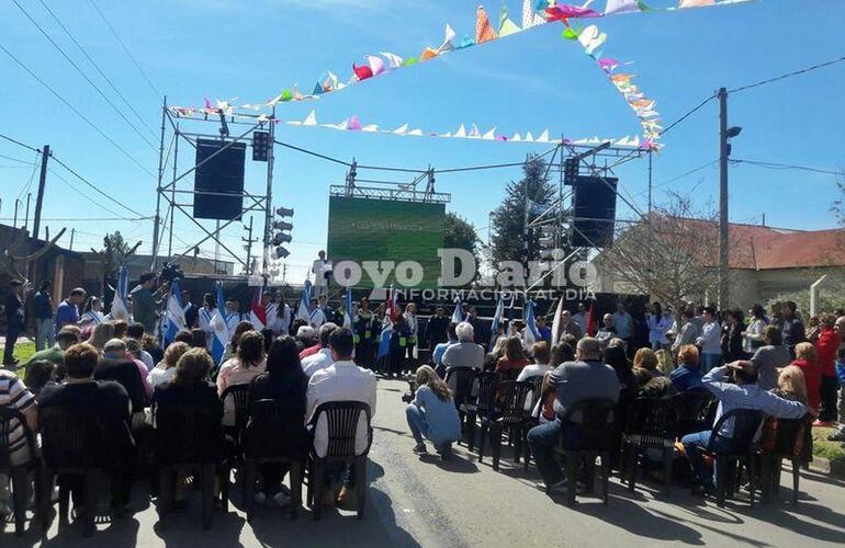 Imagen de El acceso a Fighiera quedó oficialmente inaugurado