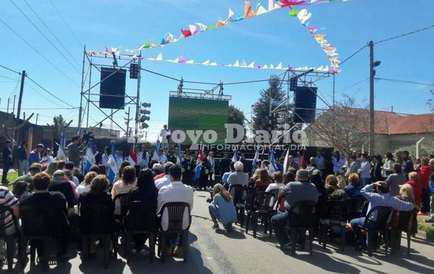 Imagen de El acceso a Fighiera quedó oficialmente inaugurado
