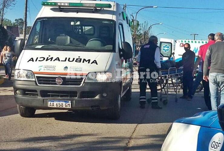 Juan B. Justo y 3 de Febrero. Uno de los accidentes acontecidos este fin de semana.