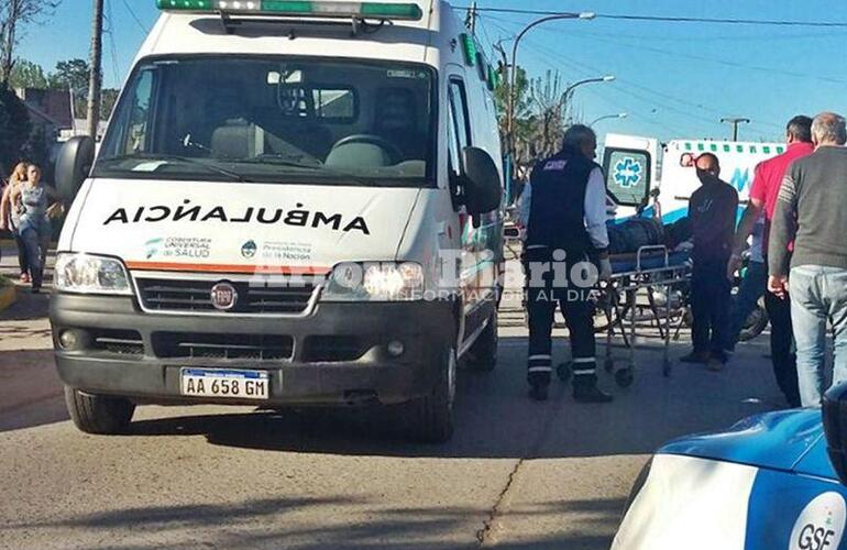 Juan B. Justo y 3 de Febrero. Uno de los accidentes acontecidos este fin de semana.