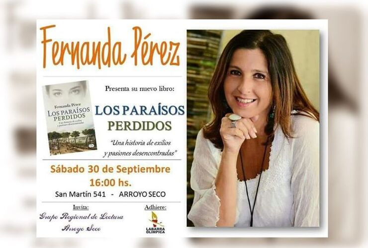 Imagen de En Arroyo Seco: Fernanda Pérez presenta su libro Los Paraísos Perdidos