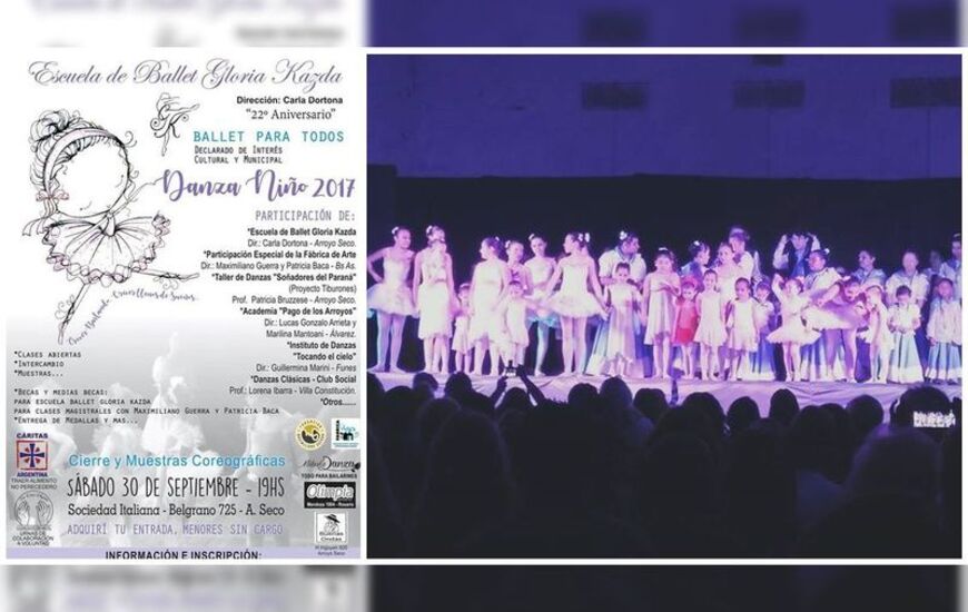 Imagen de Iluminado y exitoso Ballet para Todos, Danza Niño 2017