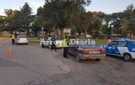 Importante despliegue. De los controles participaron agentes municipales con colaboraci&oacute;n policial.