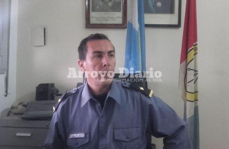 Comisario Ram&oacute;n P&eacute;rez Clemente, jefe de la Subcomisaria 11&deg; de Fighiera