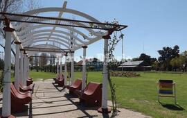 La glorieta en la estaci&oacute;n. Una de las tantas postales de nuestra ciudad de Arroyo Seco.