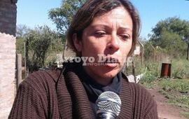 Llorando. Entre l&aacute;grimas cont&oacute; el mal momento que vivi&oacute; ayer junto a sus hijos.