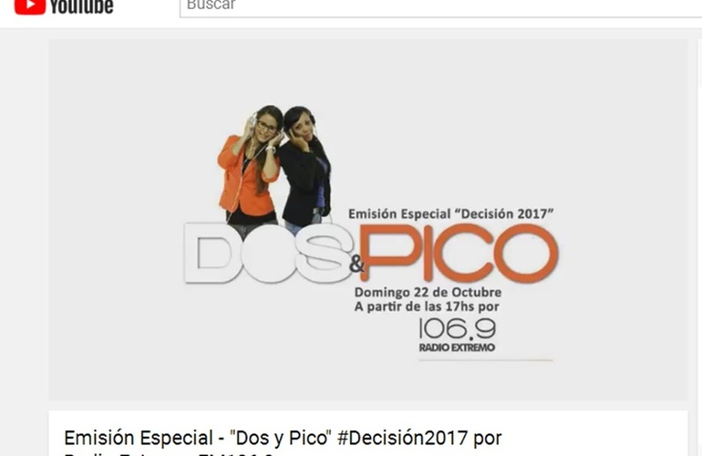 Imagen de Emisión Especial de Dos y Pico" #Decisión2017 por Radio Extremo FM 106.9