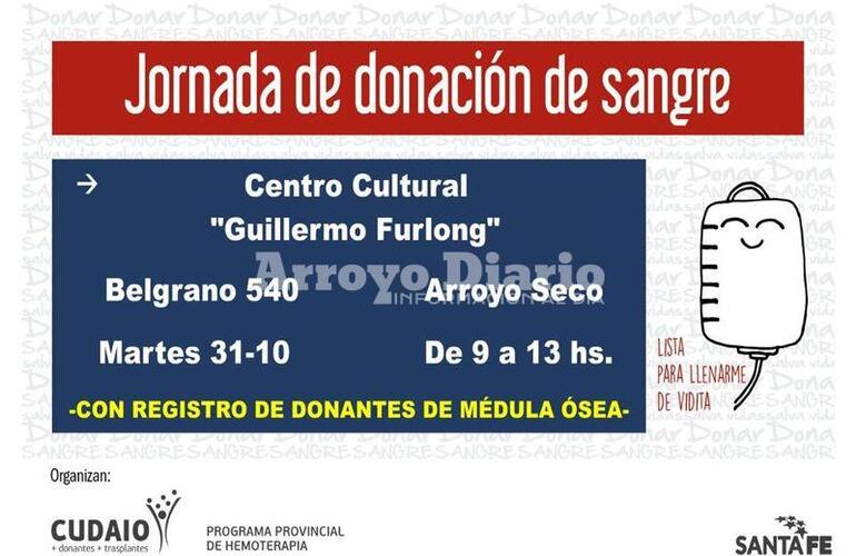 Imagen de Campaña de Donación de Sangre y Registro de Médula Ósea