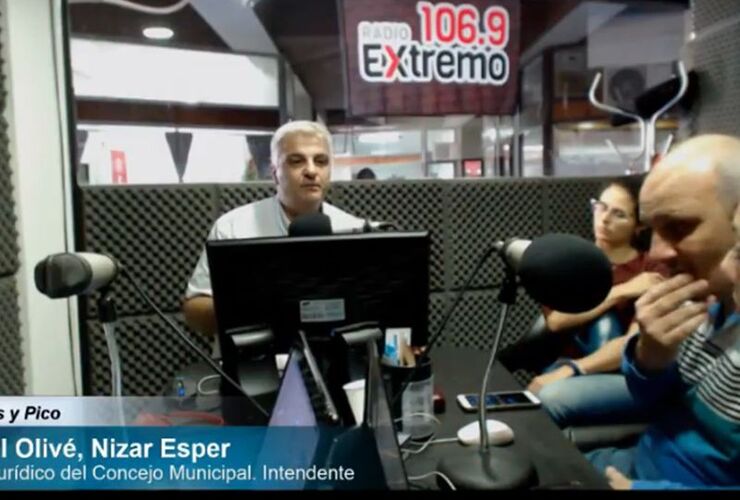 En la radio. Nizar Esper esta mañana en Radio Extremo 106.9