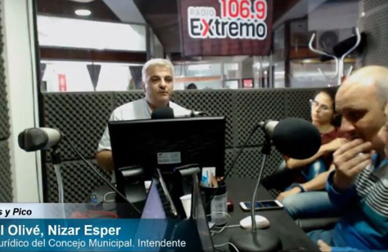 En la radio. Nizar Esper esta mañana en Radio Extremo 106.9