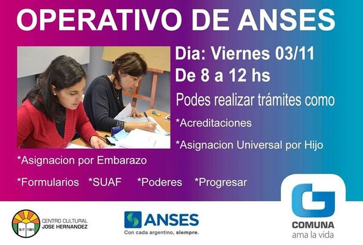 Imagen de Operativo de ANSES en General Lagos