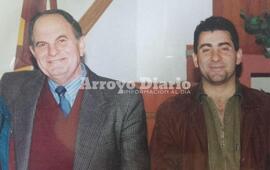 En la foto: Pedro Spina junto a su hijo Adrián