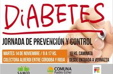 Imagen de Pueblo Esther: Jornada de promoción y prevención por el Día Mundial de la Diabetes.