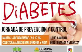 Imagen de Pueblo Esther: Jornada de promoci&oacute;n y prevenci&oacute;n por el D&iacute;a Mundial de la Diabetes.