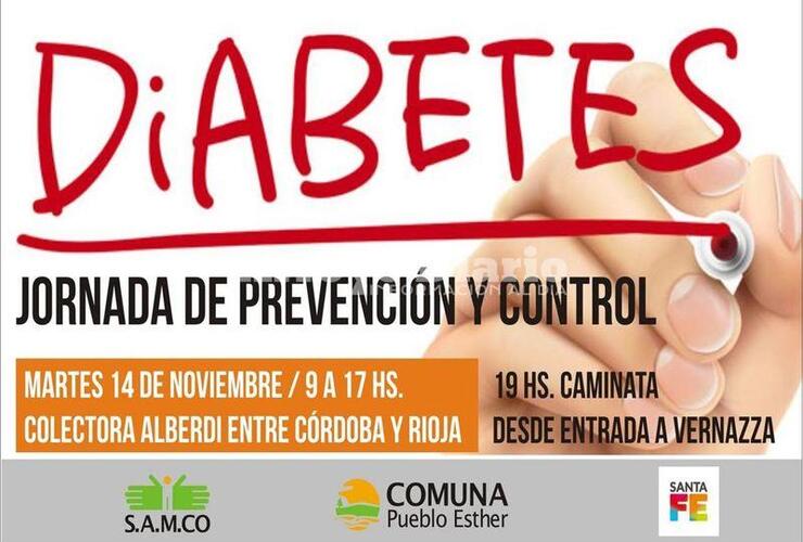 Imagen de Pueblo Esther: Jornada de promoción y prevención por el Día Mundial de la Diabetes.