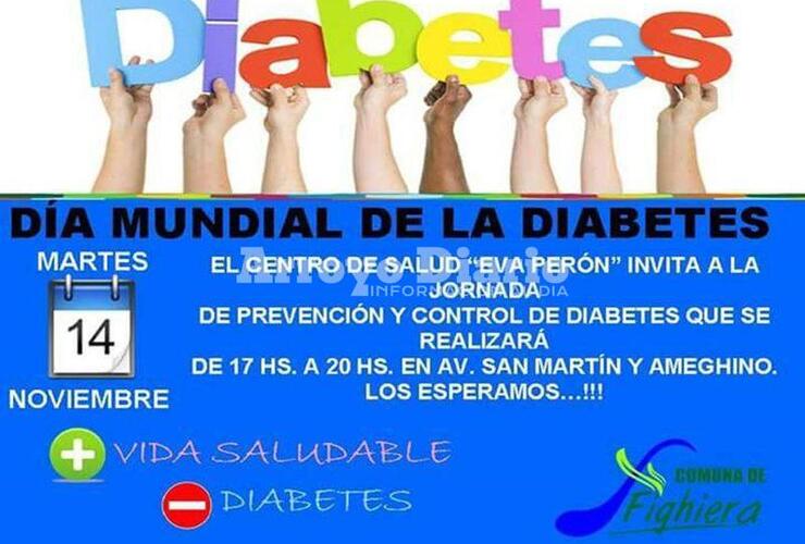 Imagen de Fighiera se suma al Día Mundial de la Diabetes con actividad especial