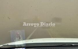 Autopista Buenos Aires - Rosario, visibilidad casi nula.