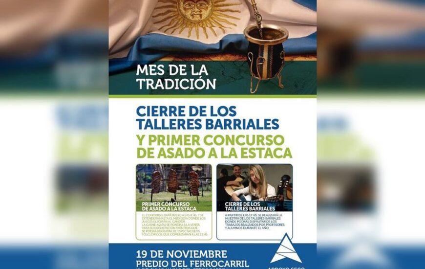 Imagen de Dos eventos en una misma jornada: concurso de asado a la estaca y cierre de los talleres