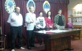 Importante visita en Arroyo Seco. El acto se llev&oacute; a cabo este s&aacute;bado en el HCM. Foto: Gentileza Nicol&aacute;s Trabaina