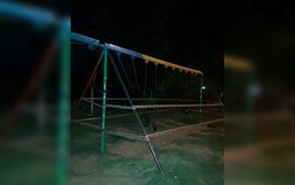 De forma preventiva. El juego en cuestión fue clausurado momentáneamente hasta que se pueda reparar.