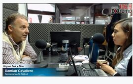 En la radio. El Dr. Cavallero estuvo este viernes en "Dos & Pico"