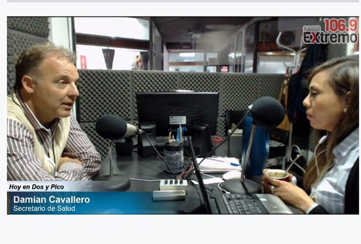 En la radio. El Dr. Cavallero estuvo este viernes en "Dos & Pico"