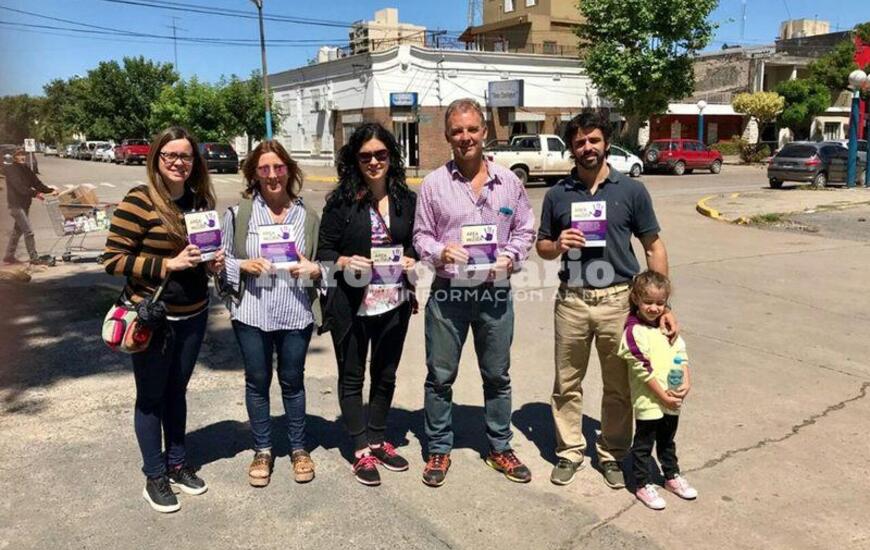 Este s&aacute;bado. La actividad se realiz&oacute; esta ma&ntilde;ana en el ingreso al play&oacute;n de estacionamiento ubicado en San Mart&iacute;n y Lisandro de la Torre. Foto: Juan Pablo Broin