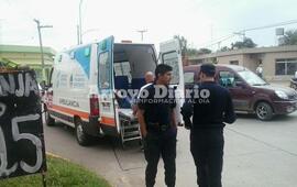 Personal del SIES asistió al herido que fue trasladado al 50.