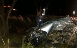 Imagen de Murió una mujer que chocó contra un árbol en la ruta