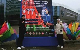 Imagen de Lucila Coletta y Fermín Rodríguez en Bielorrusia