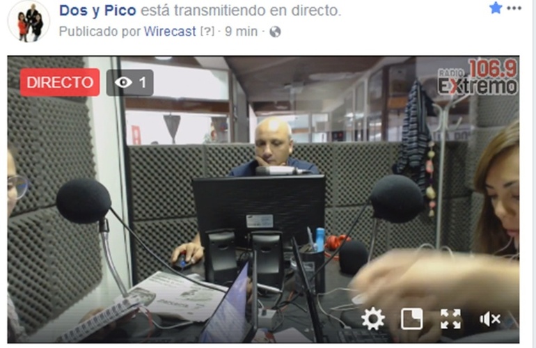 Imagen de Emisión EN VIVO de Dos & Pico por Radio Extremo 106.9