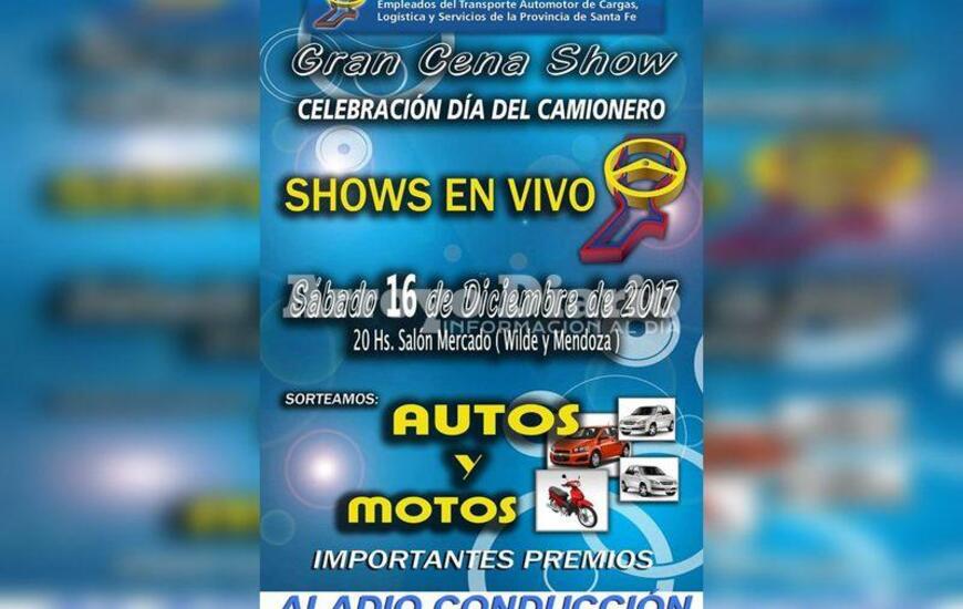 Imagen de Se viene la Gran Cena Show organizada por Camioneros